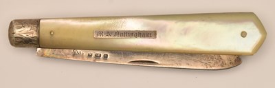 Lot 1198 - A Victorian hallmarked silver and mother of...