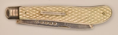 Lot 1201 - A Victorian hallmarked silver and mother of...
