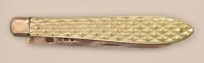Lot 1202 - A Victorian hallmarked silver mother of pearl...