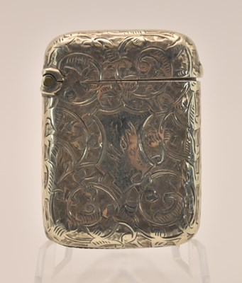 Lot 1211 - A Victorian hallmarked silver vesta case, with...
