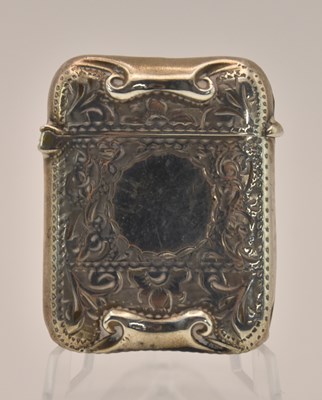 Lot 1215 - A Victorian hallmarked silver vesta case,...