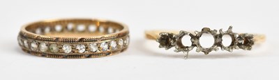Lot 570 - A 9ct yellow gold full eternity ring set with...