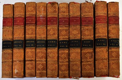 Lot 811 - Ten volumes comprising T. Smollett 'The...