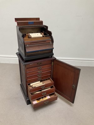 Lot 50 - JAMES BOOTH; a mahogany cased Celestina organ,...