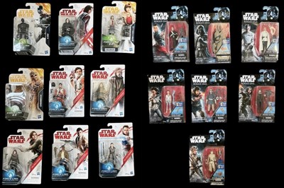 Lot 498 - STAR WARS; nine boxed action figures from the...