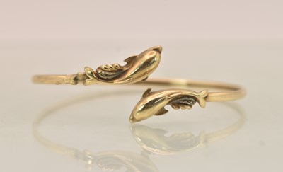 Lot 1513 - A 9ct yellow gold expanding bracelet with...