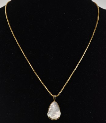 Lot 1375 - An 18ct gold snake link chain with a lobster...