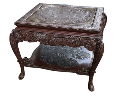Lot 17 - A late 19th/early 20th century Chinese carved...