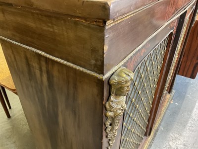 Lot 35 - A good 19th century marquetry inlaid gilt...