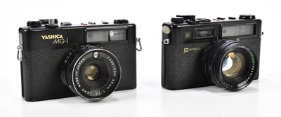 Lot 131 - YASHICA; two Yashica rangefinder cameras, to...