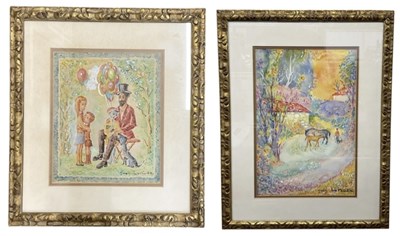 Lot 288 - JEAN LAREUSE (1925-2016); watercolour,...