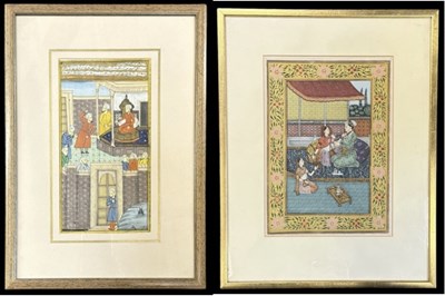 Lot 287 - A late 19th century Indian Mughal watercolour...