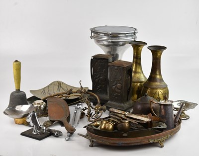 Lot 2340 - A collection of assorted metalware including...