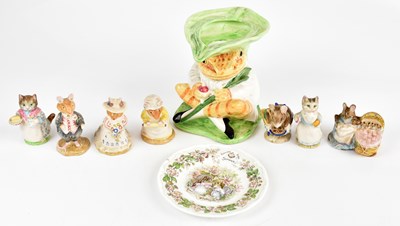 Lot 1262 - A small collection of Beatrix Potter figures,...