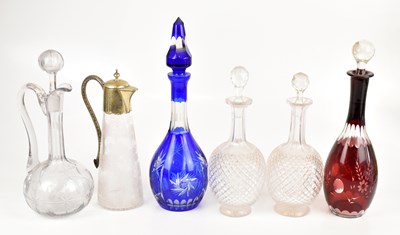 Lot 1221 - A small group of cut glass to include four...