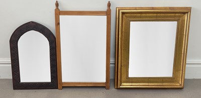 Lot 2094 - A contemporary gilt framed mirror, 73 x 63cm,...