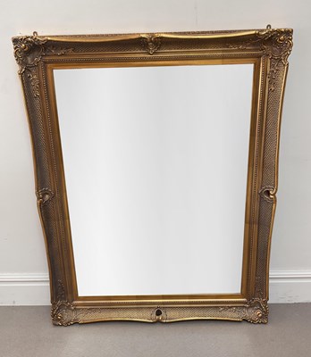 Lot 2090 - A reproduction gilt framed wall mirror, 116 x...