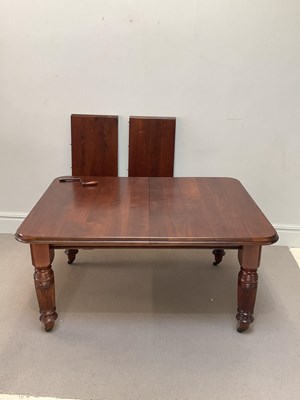 Lot 2034 - A late Victorian walnut extending dining table,...