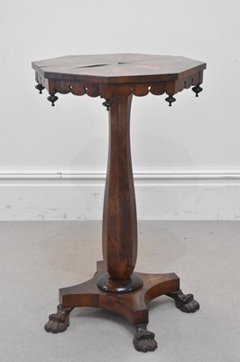 Lot 250 - A Victorian mahogany octagonal topped...