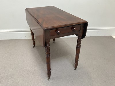 Lot 208 - A Victorian mahogany drop-leaf Pembroke table,...