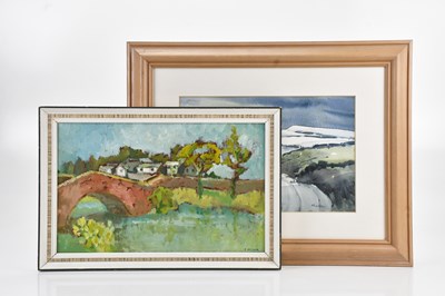 Lot 1047 - NORMAN ABBOTT; watercolour, ‘Rivington’,...