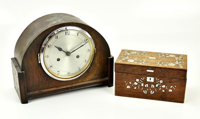 Lot 395 - A Victorian rosewood and mother of pearl...