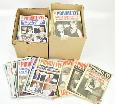 Lot 678 - A large collection of Private Eye magazines.