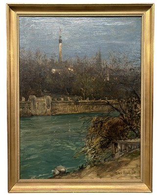 Lot 179 - KARL THEODOR BOEHME (German, 1866-1939); oil...