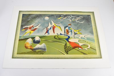 Lot 1027 - JOHN TUNNARD; lithograph, 'Holiday', unsigned,...