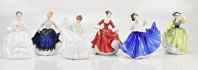 Lot 1293 - ROYAL DOULTON; a collection of six ceramic...