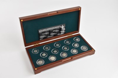 Lot 537 - ROMAN EMPIRE; a cased set of fourteen silver...