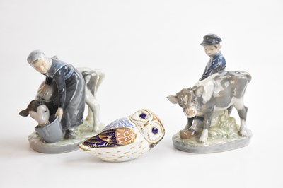 Lot 1282 - ROYAL COPENHAGEN; two models representing a...