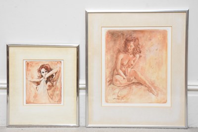 Lot 1536 - EDGAR HODGES (1928-2025); two watercolours...