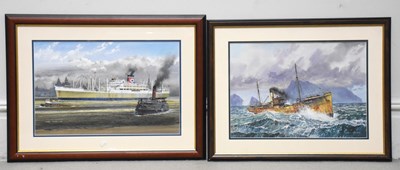 Lot 1533 - EDGAR HODGES (1928-2025); two watercolours of...