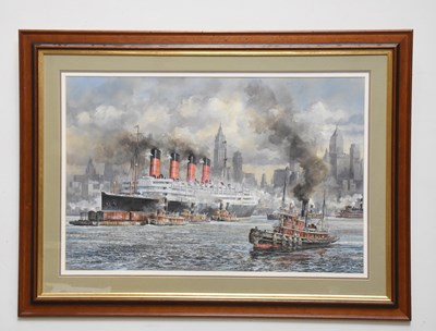 Lot 1484 - EDGAR HODGES (1928-2025); large watercolour,...