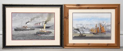 Lot 1506 - EDGAR HODGES (1928-2025); two watercolours of...