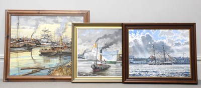 Lot 1504 - EDGAR HODGES (1928-2025); three oils on board,...