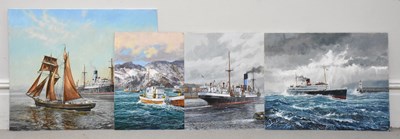 Lot 1517 - EDGAR HODGES (1928-2025); four oils on board...