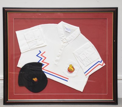 Lot 701 - A 1990/91 English XI 'Rebels' tour shirt and...