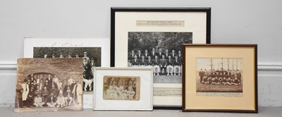 Lot 702 - A group of four vintage cricket team...