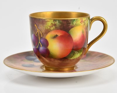 Lot 1330 - HARRY AYRTON FOR ROYAL WORCESTER; a hand...