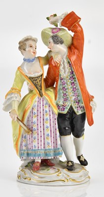 Lot 1238 - MEISSEN; a 19th century figure group, 'Summer',...