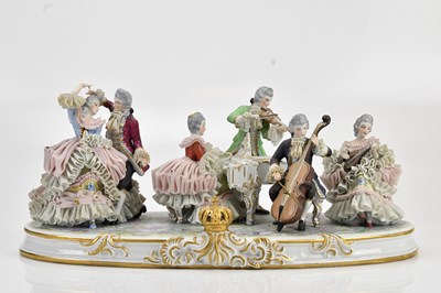 Lot 1241 - CAPODIMONTE; a large and impressive Italian...