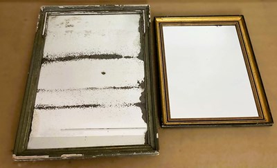 Lot 805 - A rectangular 19th century gilded wall mirror,...
