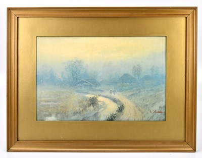 Lot 1770 - R CHIBS; watercolour, rural scene, signed...