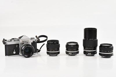 Lot 85 - NIKON; a F2 35mm film camera (serial No...