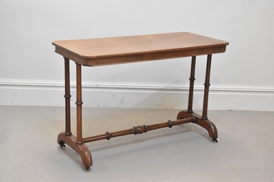Lot 1270 - A Victorian mahogany centre table with rounded...