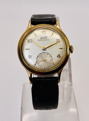 Lot 712 - TISSOT; a vintage gentleman's 9ct automatic...