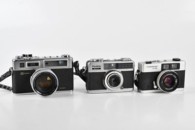 Lot 126 - Three cameras comprising a Yashica 35 Electro...