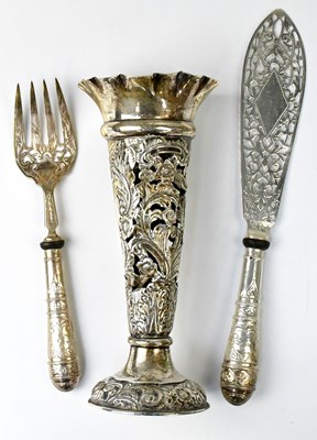 Lot 541 - CHARLES HORNER; an Edward VII hallmarked...